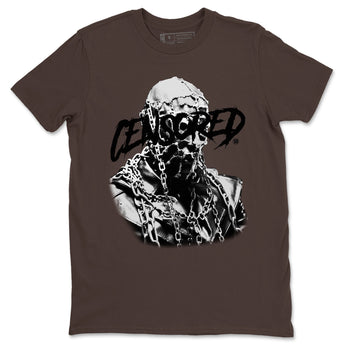 Travis Scott x Jordan Jumpman Jack TR Dark Mocha shirts to match jordans Censored Graphic sneaker match tees Jordan Jumpman Jack Travis Scott Dark Mocha match shoes to clothes SNRT Sneaker Tees unisex cotton Dark Chocolate 2 shirts