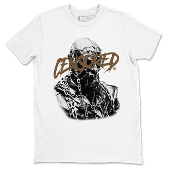 Travis Scott x Jordan Jumpman Jack TR Dark Mocha shirts to match jordans Censored Graphic sneaker match tees Jordan Jumpman Jack Travis Scott Dark Mocha match shoes to clothes SNRT Sneaker Tees unisex cotton White 2 shirts