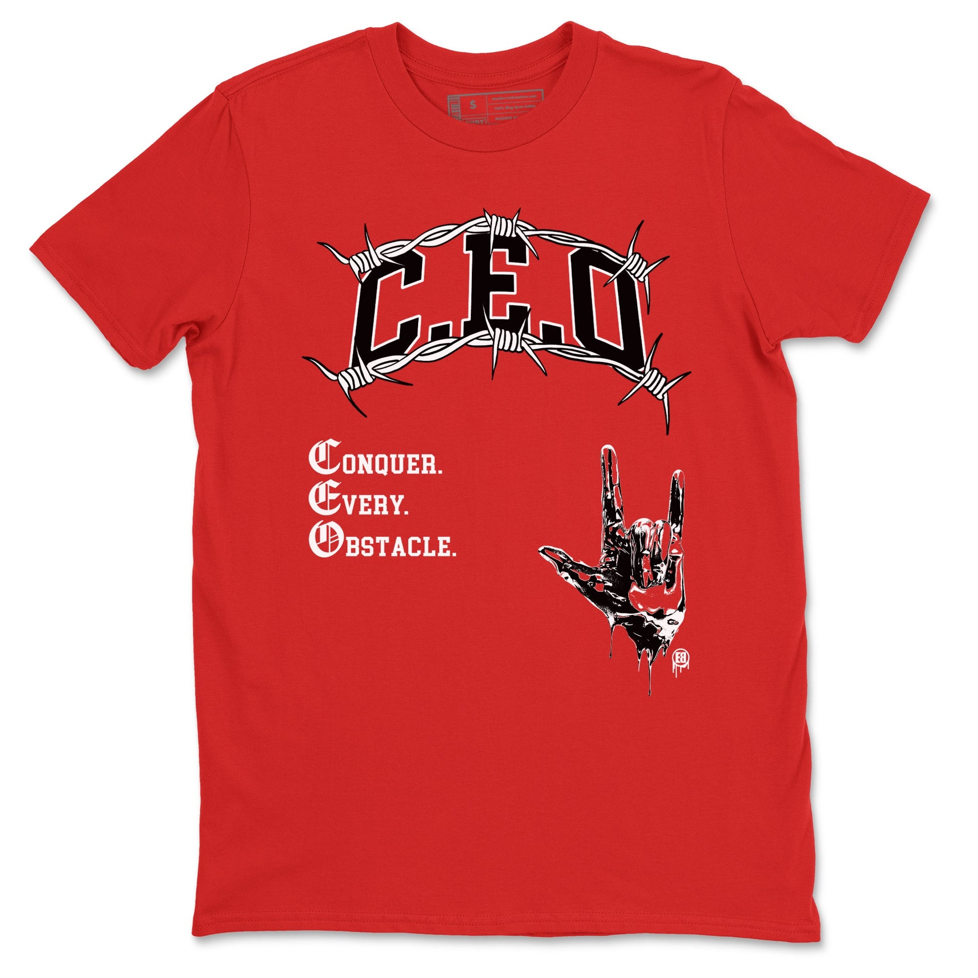 1s Black Toe Reimagined shirts to match jordans CEO sneaker match tees Air Jordan 1 Black Toe Reimagined match shoes to clothes SNRT Sneaker Tees unisex cotton Red 2 shirts