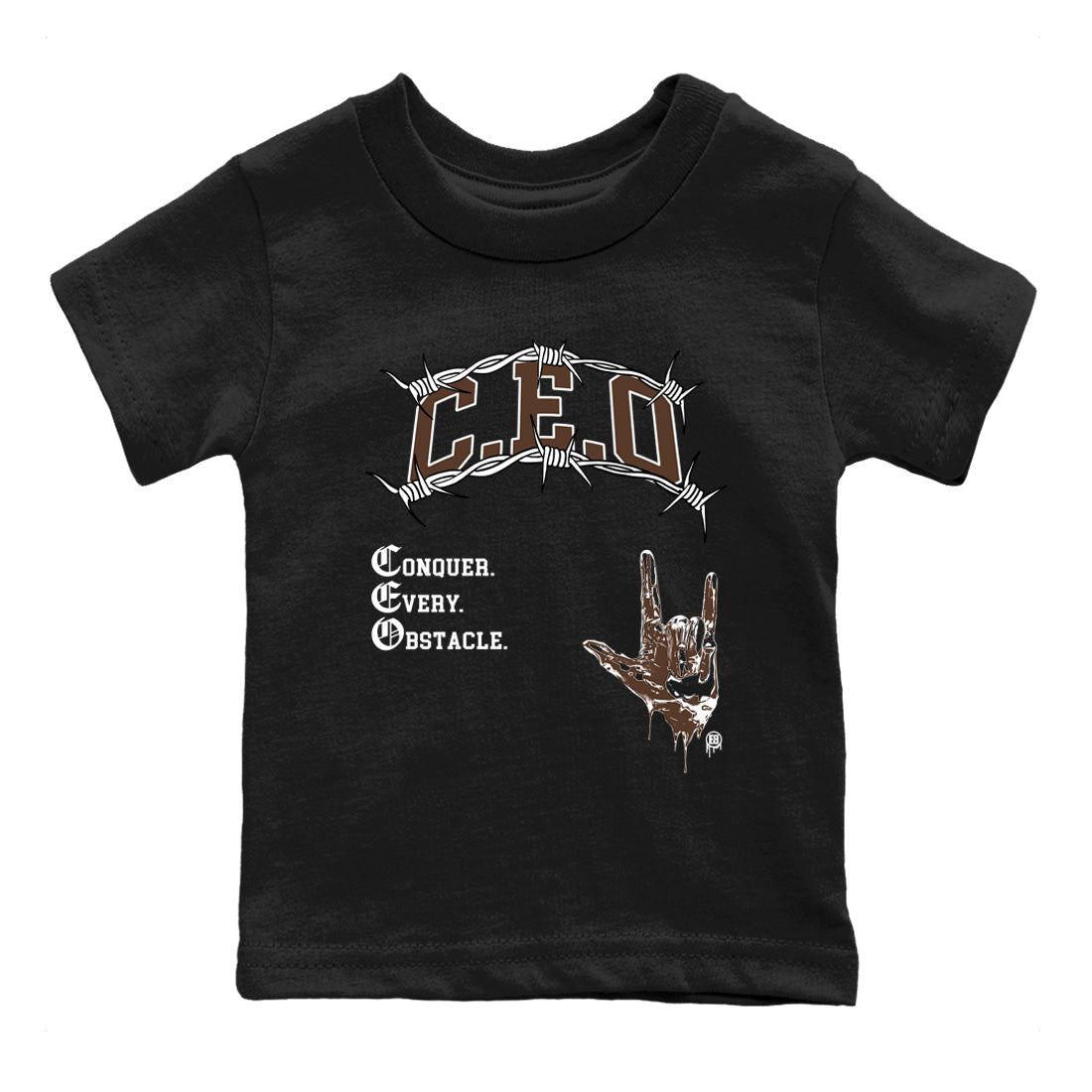 12s Baroque Brown shirts to match jordans CEO sneaker match tees Air Jordan 12 Baroque Brown match shoes to clothes SNRT Sneaker Tees Youth Baby Black 2 tee