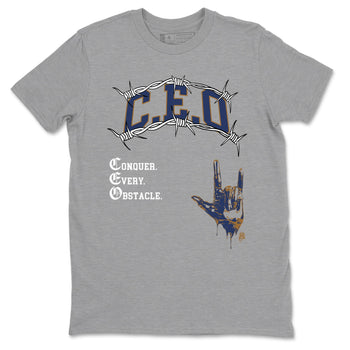 13s Midnight Navy shirts to match jordans CEO sneaker match tees Air Jordan 13 Midnight Navy match shoes to clothes SNRT Sneaker Tees unisex cotton Heather Grey 2 shirts
