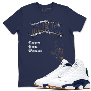 13s Midnight Navy shirts to match jordans CEO sneaker match tees Air Jordan 13 Midnight Navy match shoes to clothes SNRT Sneaker Tees unisex cotton Navy 1 shirts