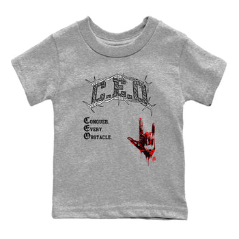 3s Black Cement shirts to match jordans CEO sneaker match tees Air Jordan 3 Black Cement match shoes to clothes SNRT Sneaker Tees Youth Baby Heather Grey 2 tee