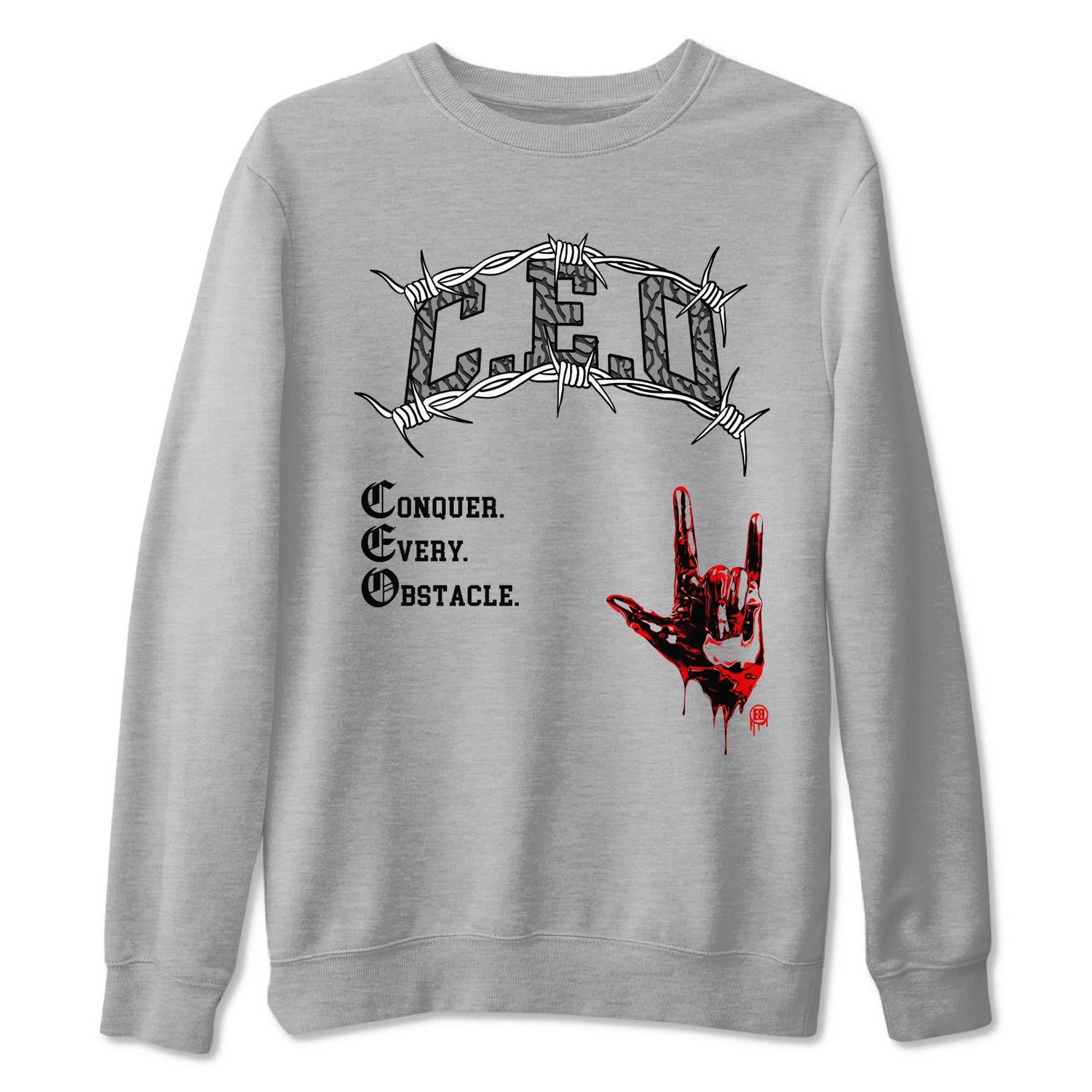 3s Black Cement shirts to match jordans CEO sneaker match tees Air Jordan 3 Black Cement match shoes to clothes SNRT Sneaker Tees unisex cotton Heather Grey 2 shirts