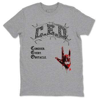 3s Black Cement shirts to match jordans CEO sneaker match tees Air Jordan 3 Black Cement match shoes to clothes SNRT Sneaker Tees unisex cotton Heather Grey 2 shirts