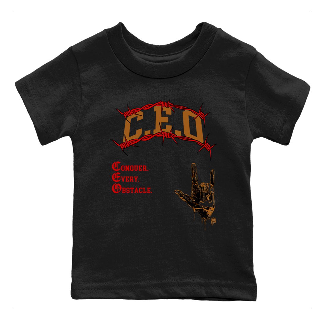 5s Archaeo Brown shirts to match jordans CEO sneaker match tees Air Jordan 5 Archaeo Brown match shoes to clothes SNRT Sneaker Tees Youth Baby Black 2 tee