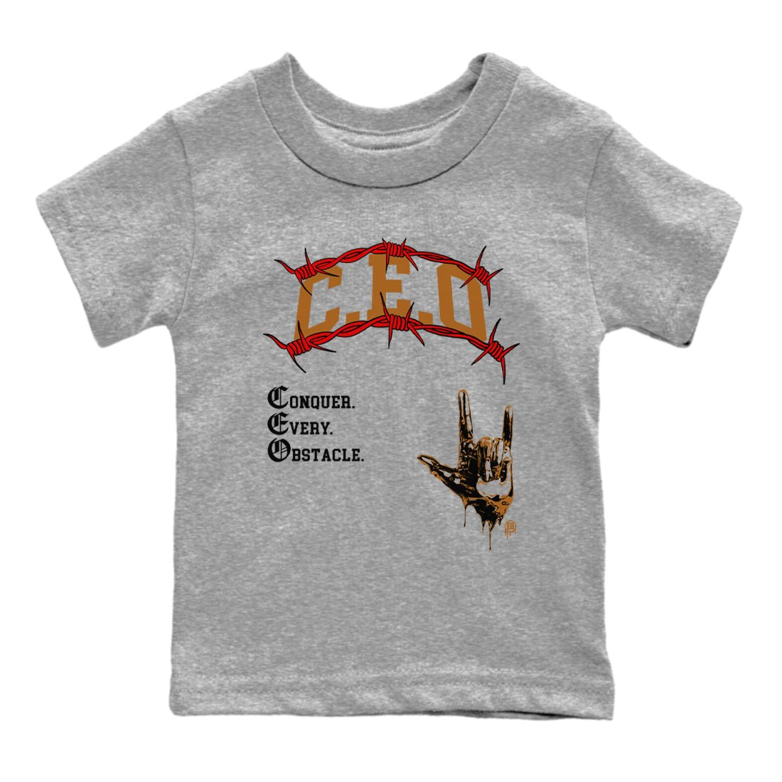 5s Archaeo Brown shirts to match jordans CEO sneaker match tees Air Jordan 5 Archaeo Brown match shoes to clothes SNRT Sneaker Tees Youth Baby Heather Grey 2 tee