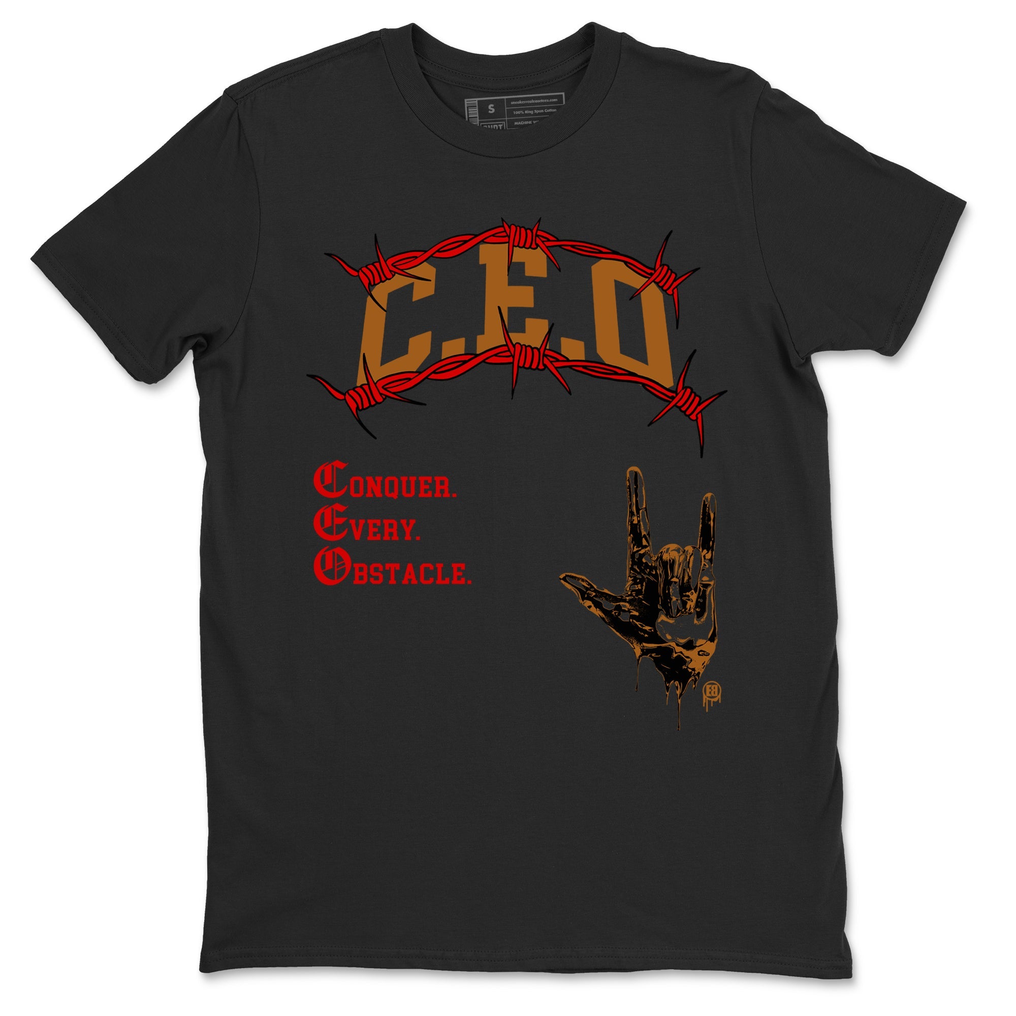 5s Archaeo Brown shirts to match jordans CEO sneaker match tees Air Jordan 5 Archaeo Brown match shoes to clothes SNRT Sneaker Tees unisex cotton Black 2 shirts