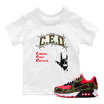 Air Max 90 Reverse Camo shirts to match jordans CEO sneaker match tees Air Max 90 Reverse Duck Camo match shoes to clothes SNRT Sneaker Tees Youth Baby White 1 tee