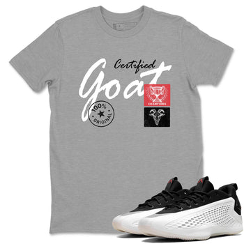 Sneaker Threads – Sneaker Tees To Match Adidas AE 1 Best Of Adi – Certified Goat Graphic Tee Heather Grey 1. Perfect for Jordan releases 2025 colorways. AE 1 Best Of Adi: Perfect for Anthony Edwards basketball sneaker drops and bold black, white, and red colorways from 2025.
