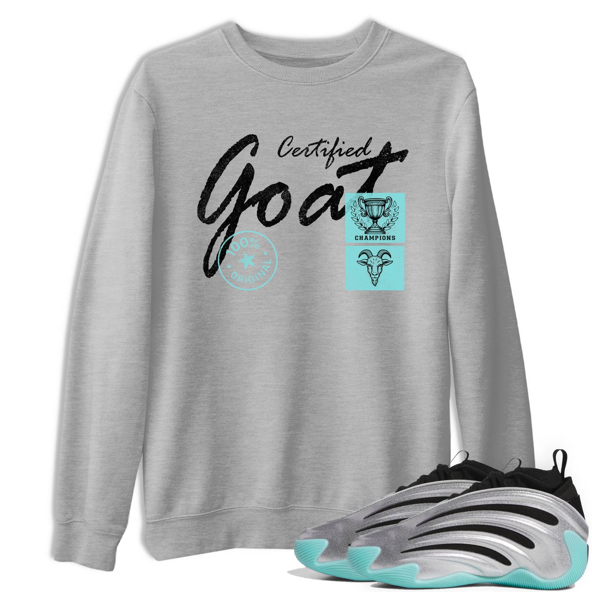 Sneaker Threads – Sneaker Tees To Match Adidas Harden Vol. 9 Uno Chain – Certified Goat Graphic Tee Heather Grey 1. Perfect for Jordan releases 2025 colorways.
