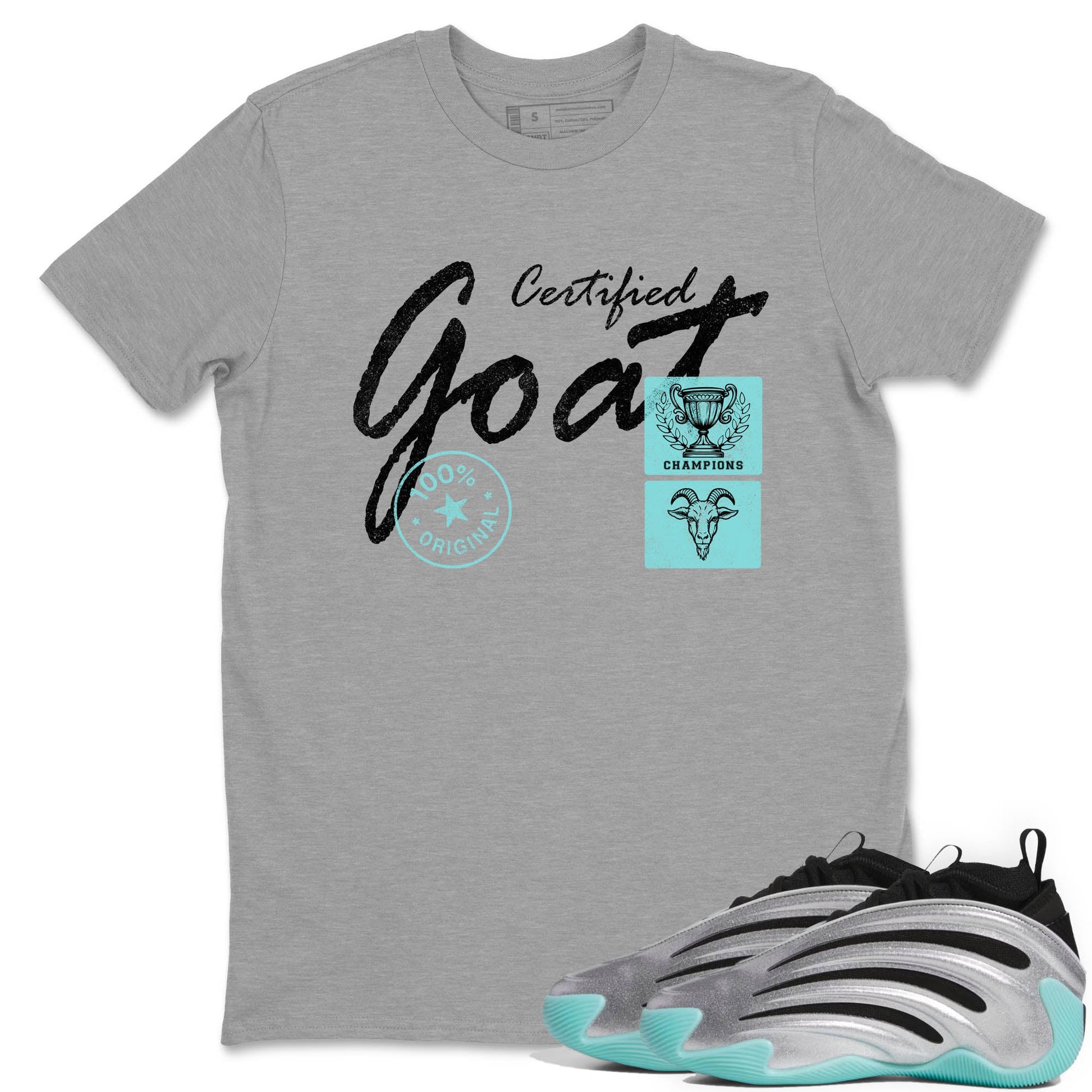 Sneaker Threads – Sneaker Tees To Match Adidas Harden Vol. 9 Uno Chain – Certified Goat Graphic Tee Heather Grey 1. Perfect for Jordan releases 2025 colorways.