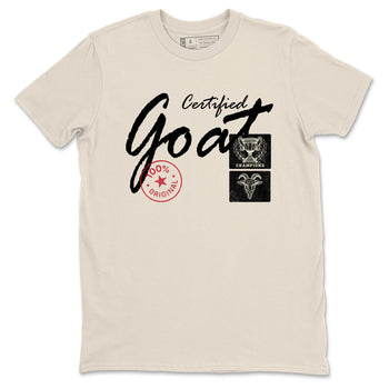 Sneaker Threads – Sneaker Tees To Match Air Foamposite One Pearl – Certified Goat Graphic Tee Natural 2. Perfect for Jordan releases 2025 colorways.