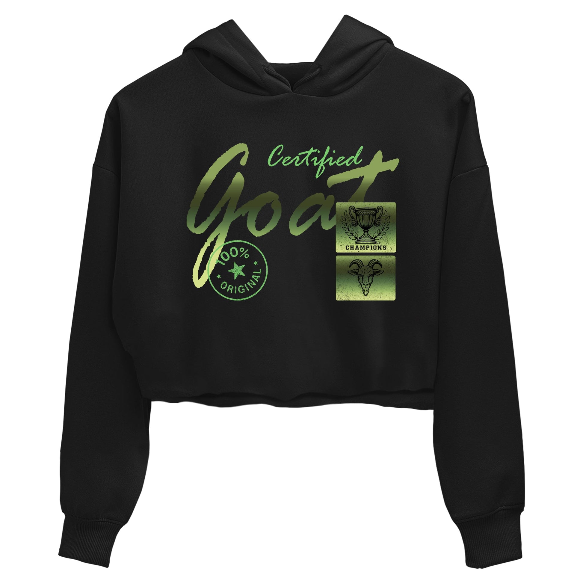 Best Christmas gifts for sneakerheads - Sneaker Tees To Match Air Foamposite One Pine Green Sneakers – Certified Goat Crop T-Shirt Black 2