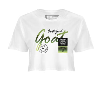 Best Christmas gifts for sneakerheads - Sneaker Tees To Match Air Foamposite One Pine Green Sneakers – Certified Goat Crop T-Shirt White 2