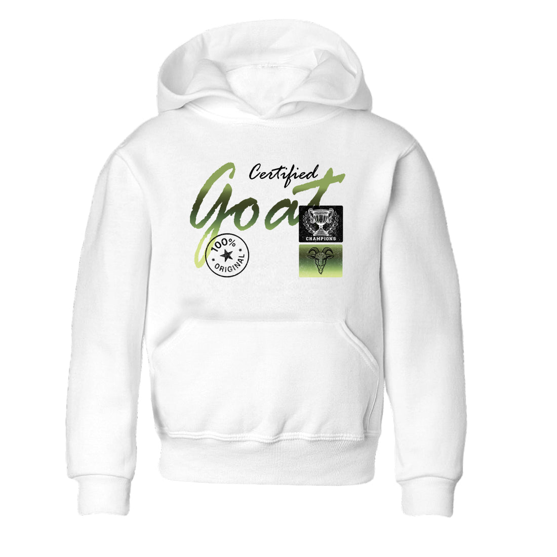 Best Christmas gifts for sneakerheads - Sneaker Tees To Match Air Foamposite One Pine Green Sneakers – Certified Goat Kids T-Shirt White 2