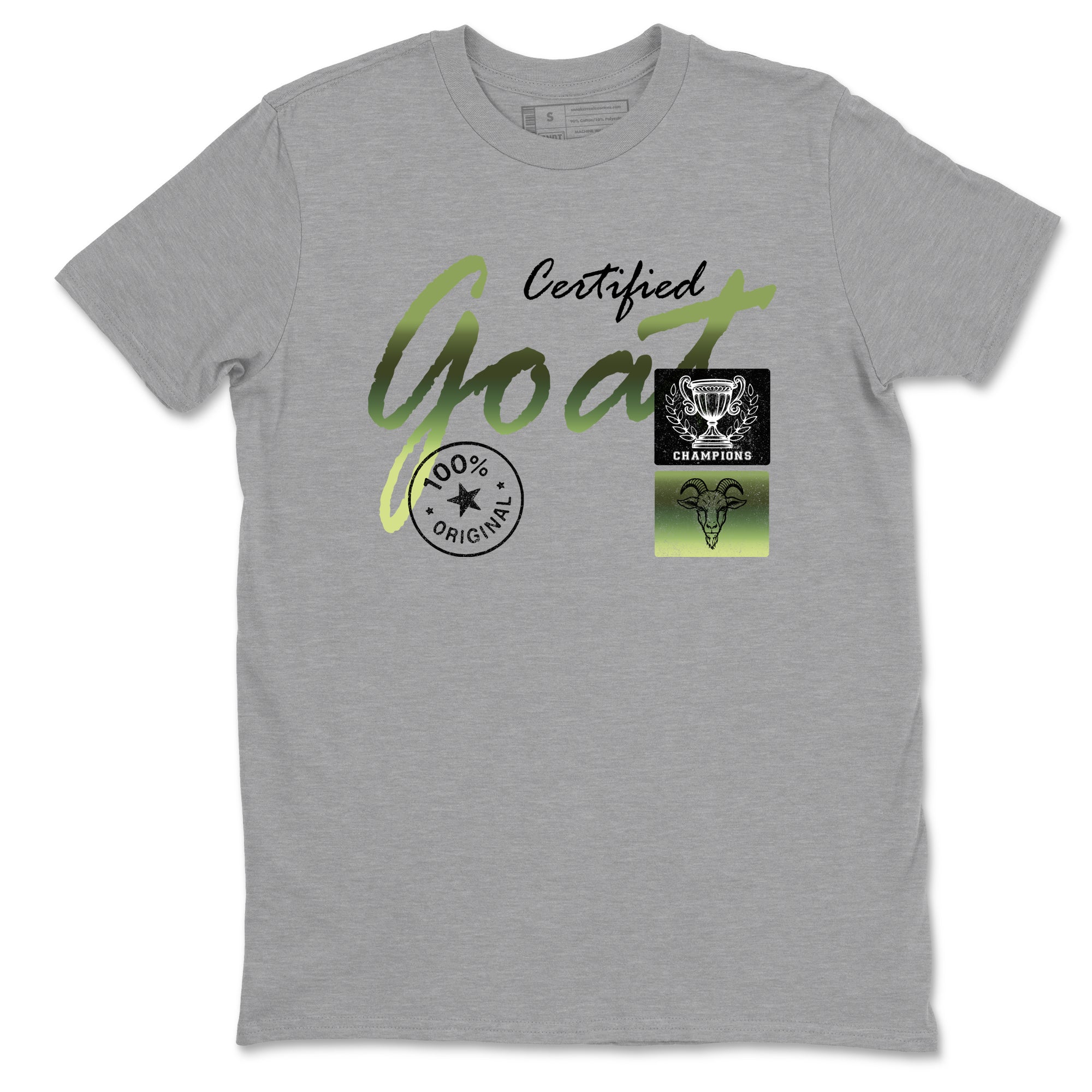 Best Christmas gifts for sneakerheads - Sneaker Tees To Match Air Foamposite One Pine Green Sneakers – Certified Goat Tee Heather Grey 2