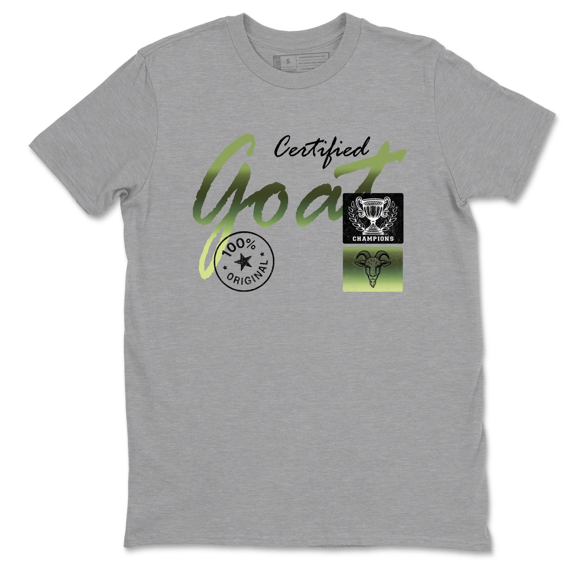 Best Christmas gifts for sneakerheads - Sneaker Tees To Match Air Foamposite One Pine Green Sneakers – Certified Goat Tee Heather Grey 2