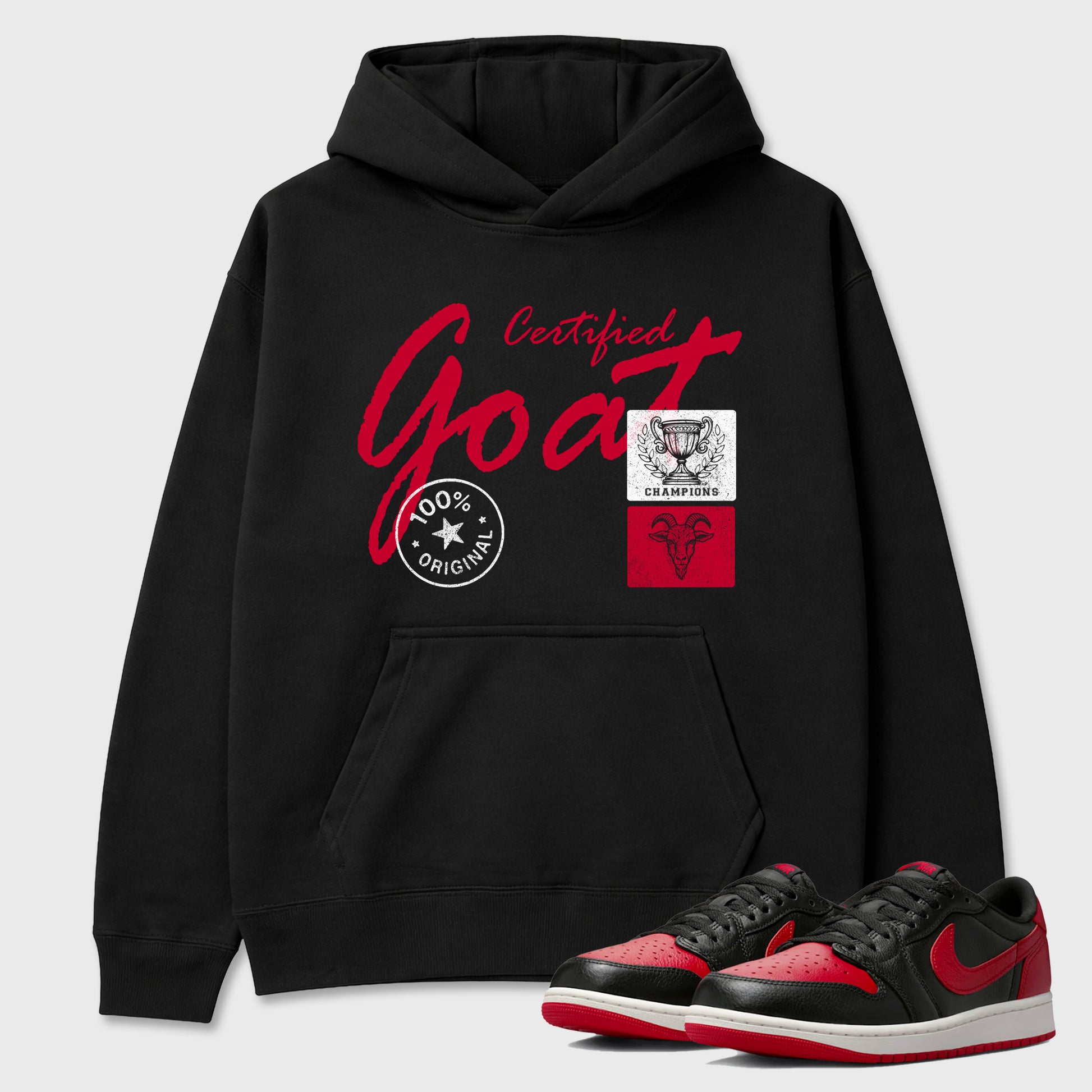 Sneaker match tees – Sneaker Tees To Match Air Jordan 1 Banned Shoes – Certified Goat Tee Black 1
