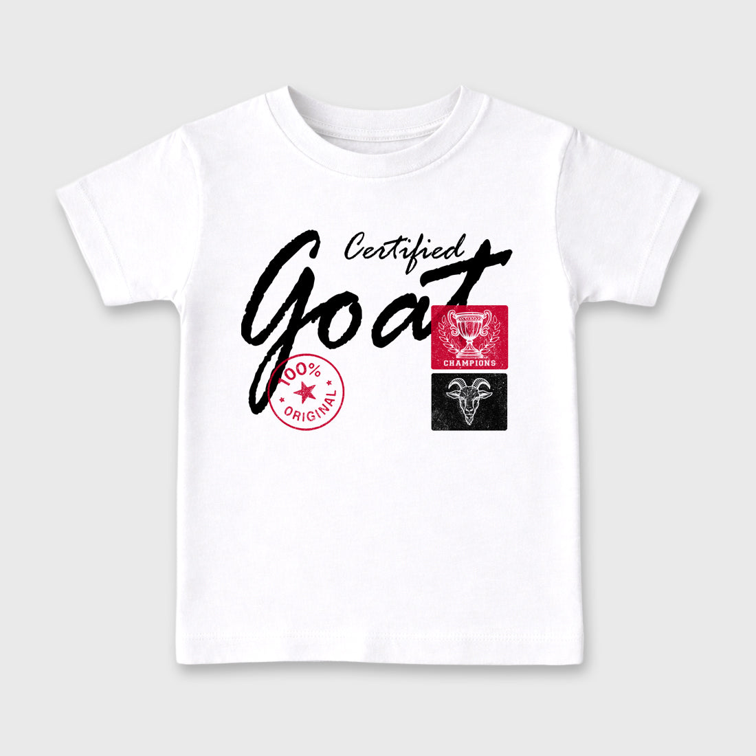 Sneaker match tees – Sneaker Tees To Match Air Jordan 1 Banned Shoes – Certified Goat Kids T-Shirt White 2