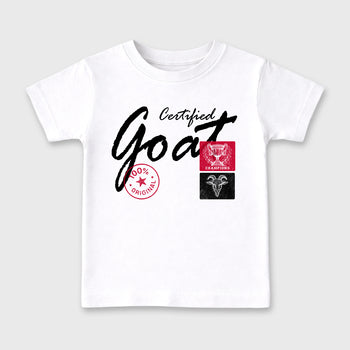 Sneaker match tees – Sneaker Tees To Match Air Jordan 1 Banned Shoes – Certified Goat Kids T-Shirt White 2