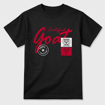 Sneaker match tees – Sneaker Tees To Match Air Jordan 1 Banned Shoes – Certified Goat Tee Black 2