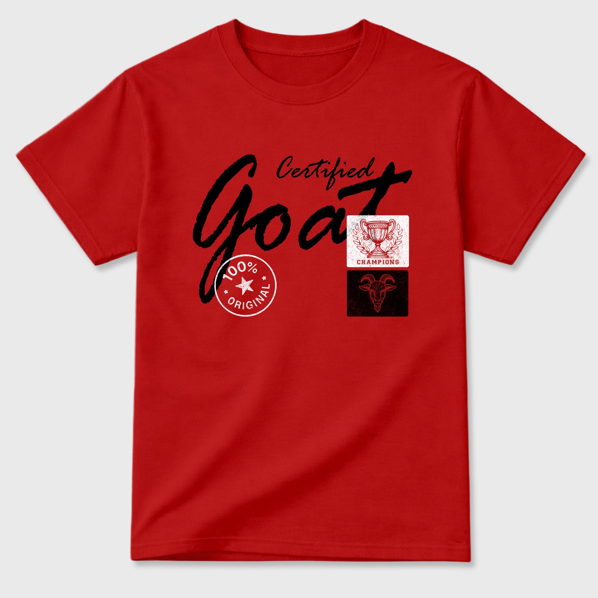 Sneaker match tees – Sneaker Tees To Match Air Jordan 1 Banned Shoes – Certified Goat Tee Red 2
