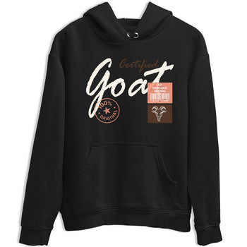 Sneaker match tees – Sneaker Tees To Match Air Jordan 1 Baroque Brown Shoes – Certified Goat Tee Black 2