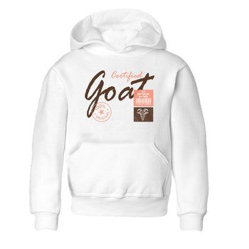 Sneaker match tees – Sneaker Tees To Match Air Jordan 1 Baroque Brown Shoes – Certified Goat Kids T-Shirt White 2