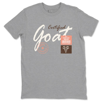 Sneaker match tees – Sneaker Tees To Match Air Jordan 1 Baroque Brown Shoes – Certified Goat Tee Heather Grey 2
