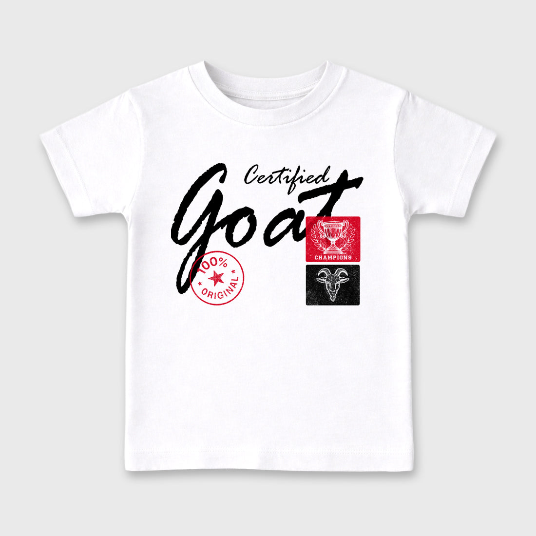 Sneaker match tees – Sneaker Tees To Match Air Jordan 1 Flight Club Shoes – Certified Goat Kids T-Shirt White 2
