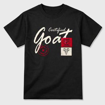 Sneaker match tees – Sneaker Tees To Match Air Jordan 1 Flight Club Shoes – Certified Goat Tee Black 2