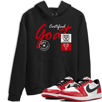 Best Sneakerfit graphic tee – Sneaker Tees To Match Air Jordan 1 Low Chicago Sneakers – Certified Goat Tee Black 1