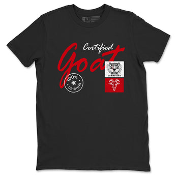 Best Sneakerfit graphic tee – Sneaker Tees To Match Air Jordan 1 Low Chicago Sneakers – Certified Goat Tee Black 2
