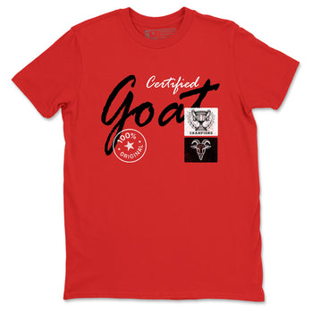 Best Sneakerfit graphic tee – Sneaker Tees To Match Air Jordan 1 Low Chicago Sneakers – Certified Goat Tee Red 2