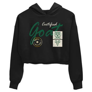 Sneaker Threads – Sneaker Tees To Match Air Jordan 1 Pro Green – Certified Goat Crop Tee Black 2. Perfect for Jordan releases 2025 colorways.