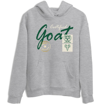 Sneaker Threads – Sneaker Tees To Match Air Jordan 1 Pro Green – Certified Goat Graphic Tee Heather Grey 2. Perfect for Jordan releases 2025 colorways.