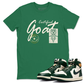 Sneaker Threads – Sneaker Tees To Match Air Jordan 1 Pro Green – Certified Goat Graphic Tee Kelly Green 1. Perfect for Jordan releases 2025 colorways.