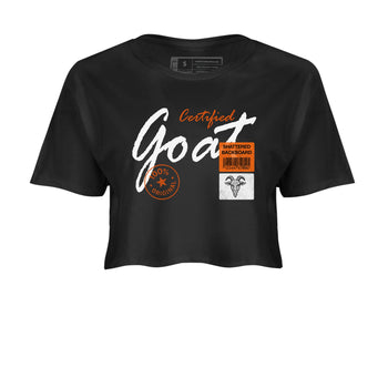 Sneaker match tees – Sneaker Tees To Match Air Jordan 1 Shattered Backboard Shoes – Certified Goat Crop T-Shirt Black 2