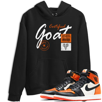 Sneaker match tees – Sneaker Tees To Match Air Jordan 1 Shattered Backboard Shoes – Certified Goat Tee Black 1