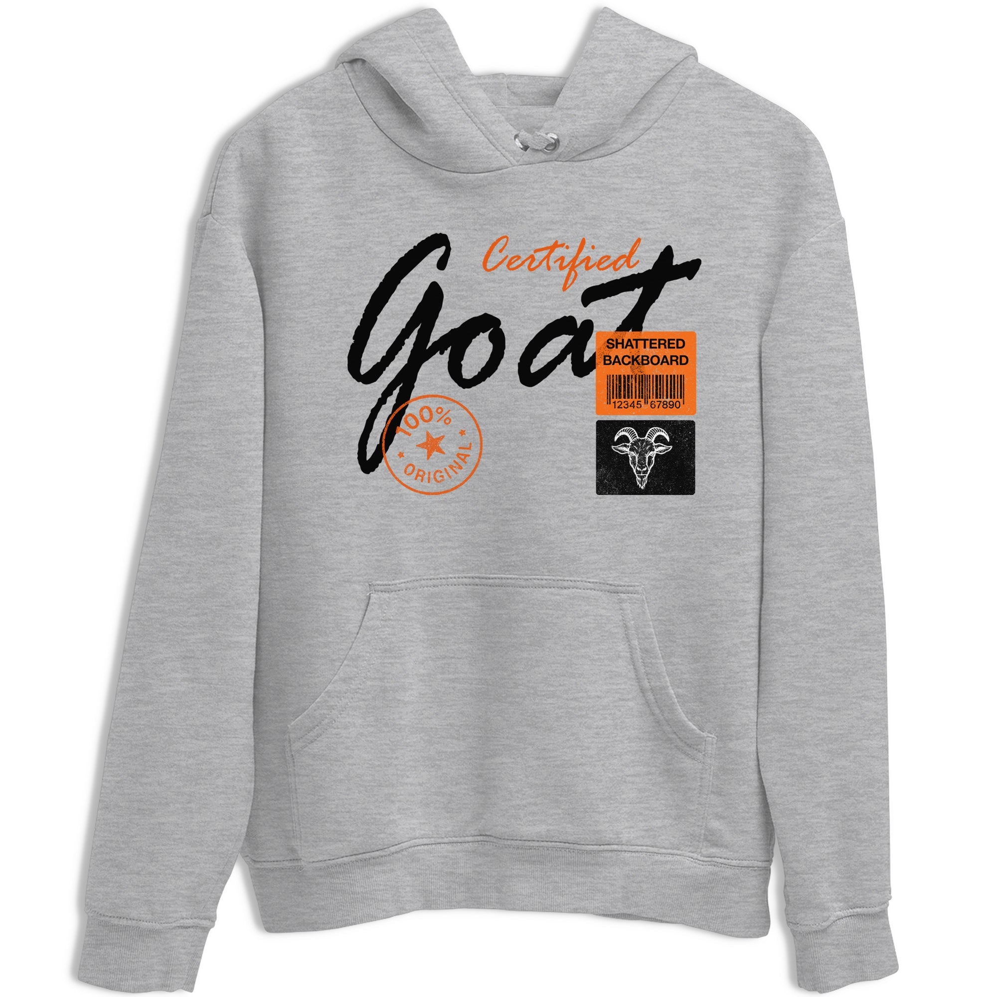 Sneaker match tees – Sneaker Tees To Match Air Jordan 1 Shattered Backboard Shoes – Certified Goat Tee Heather Grey 2