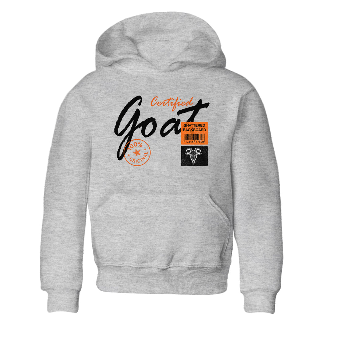 Sneaker match tees – Sneaker Tees To Match Air Jordan 1 Shattered Backboard Shoes – Certified Goat Kids T-Shirt Heather Grey 2