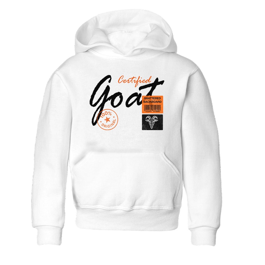 Sneaker match tees – Sneaker Tees To Match Air Jordan 1 Shattered Backboard Shoes – Certified Goat Kids T-Shirt White 2