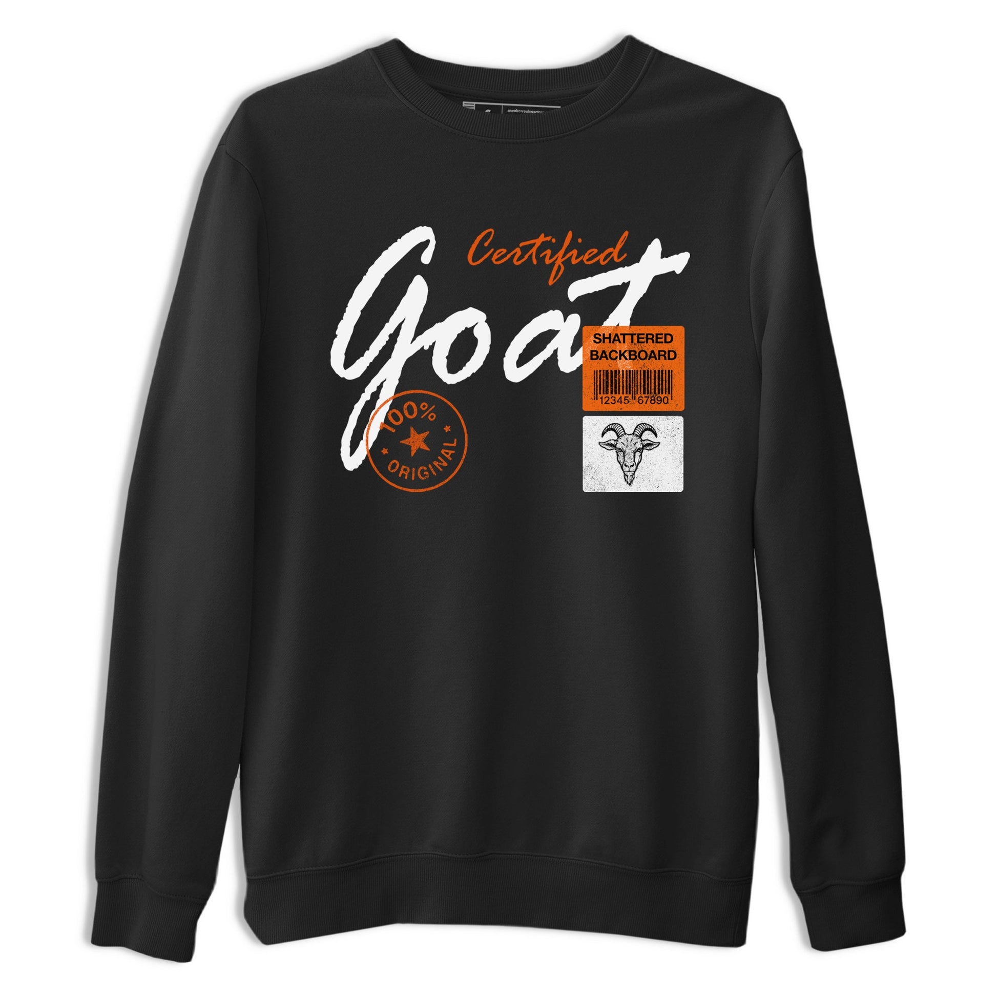 Sneaker match tees – Sneaker Tees To Match Air Jordan 1 Shattered Backboard Shoes – Certified Goat Tee Black 2