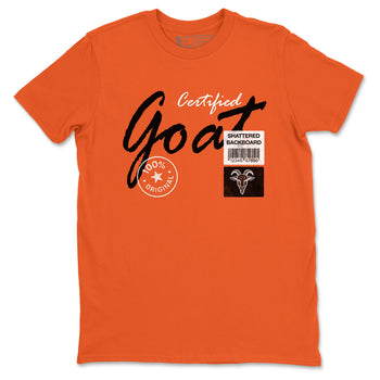 Sneaker match tees – Sneaker Tees To Match Air Jordan 1 Shattered Backboard Shoes – Certified Goat Tee Orange 2