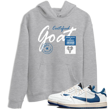 Sneaker match tees – Sneaker Tees To Match Air Jordan 1 Travis Scott Fragment Shoes – Certified Goat Tee Heather Grey 1