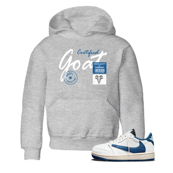 Sneaker match tees – Sneaker Tees To Match Air Jordan 1 Travis Scott Fragment Shoes – Certified Goat Kids T-Shirt Heather Grey 1