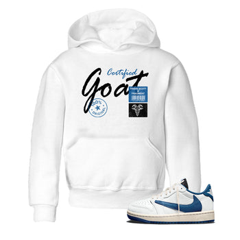 Sneaker match tees – Sneaker Tees To Match Air Jordan 1 Travis Scott Fragment Shoes – Certified Goat Kids T-Shirt White 1