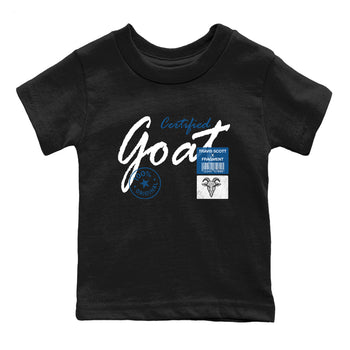Sneaker match tees – Sneaker Tees To Match Air Jordan 1 Travis Scott Fragment Shoes – Certified Goat Kids T-Shirt Black 2