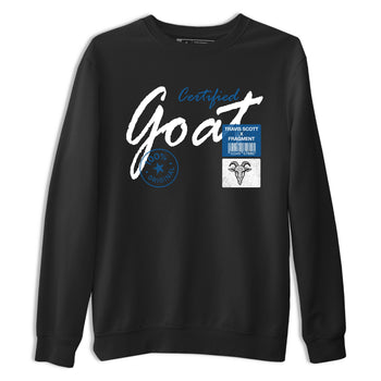 Sneaker match tees – Sneaker Tees To Match Air Jordan 1 Travis Scott Fragment Shoes – Certified Goat Tee Black 2